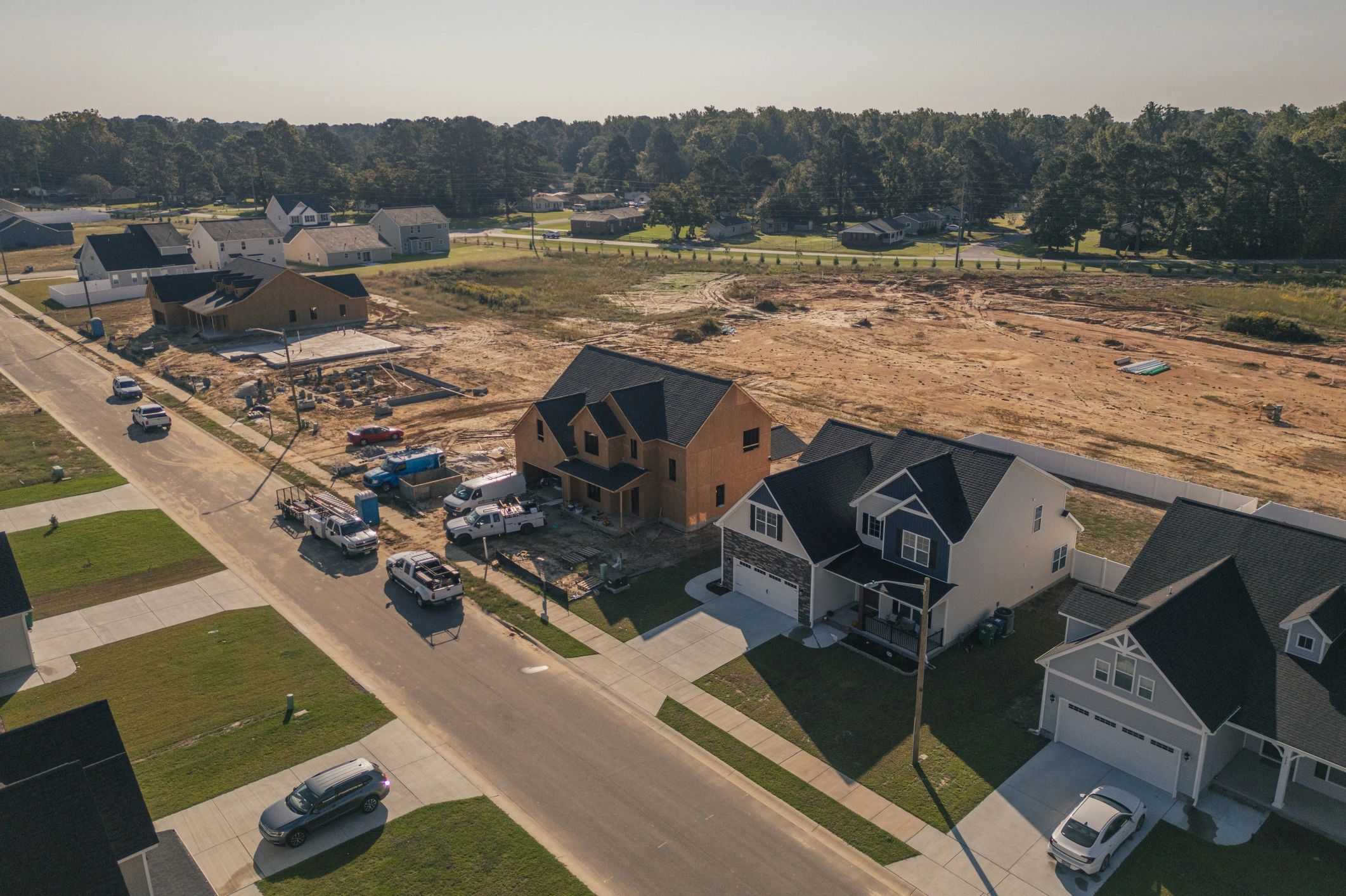 New residential neighborhood development